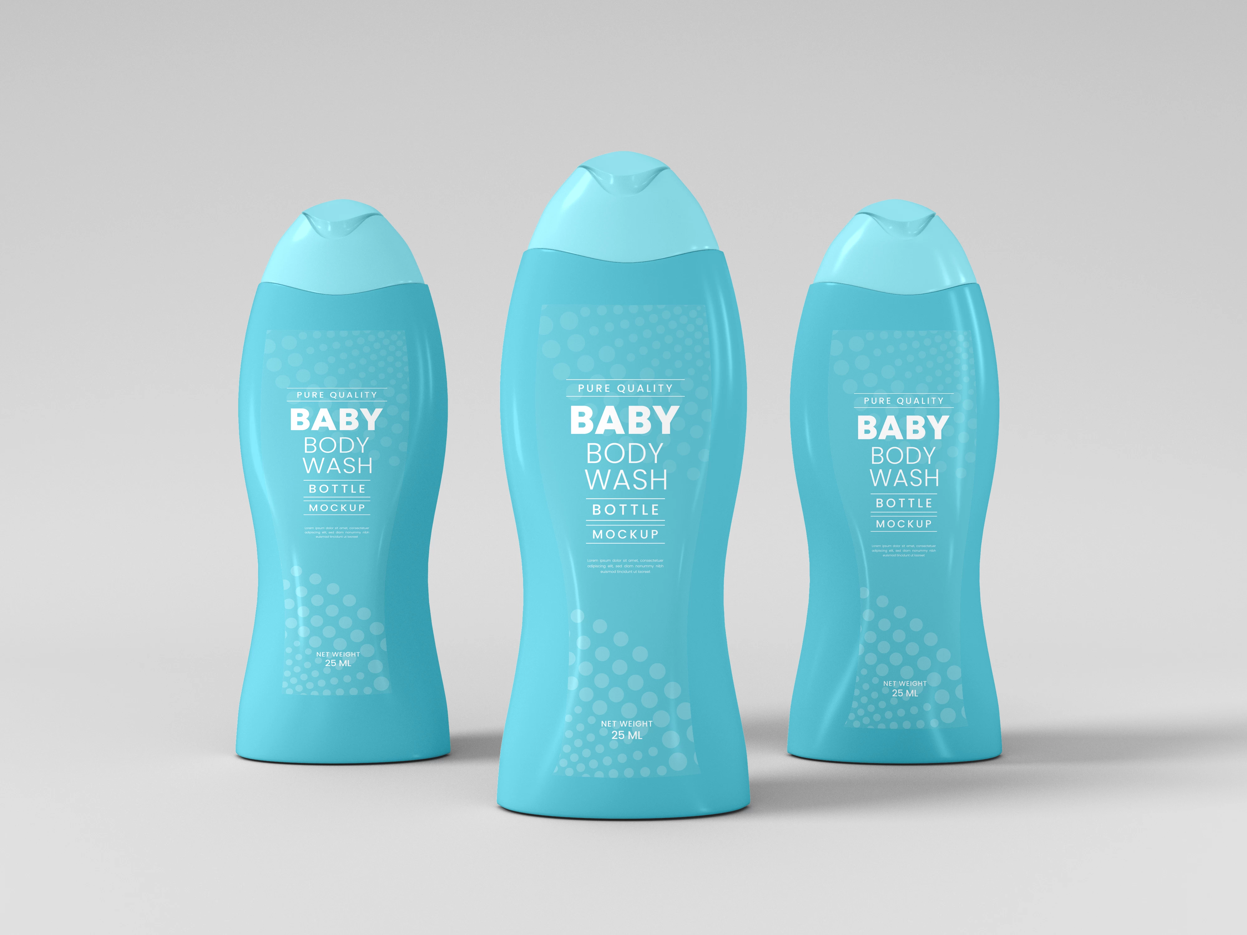 دانلود موکاپ بطری شامپو | wash bottle mockup