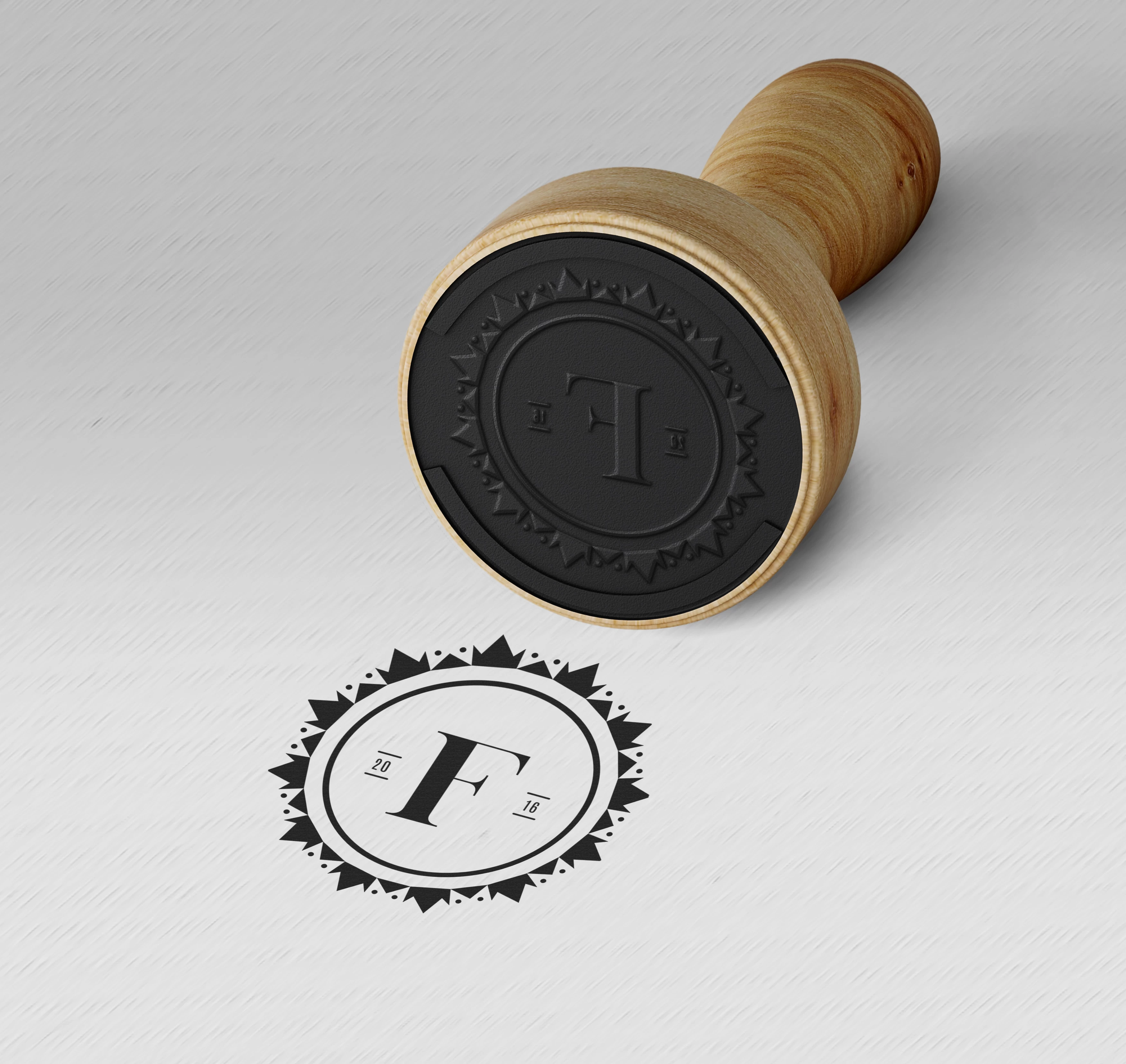 دانلود موکاپ مهر یا استامپ | elegant stamp badge mockup